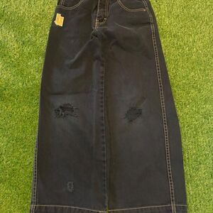 Jnco Men's Black and Navy Jeans